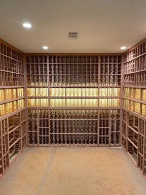 Custom Wine Cellar All-Heart Redwood Middle