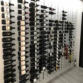 RevueVino with a modern vertical wine storage system